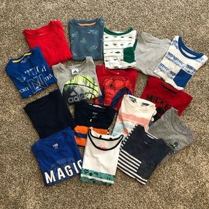 Lot of boys short sleeve t-shirts